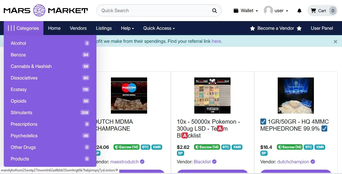 Categories Section