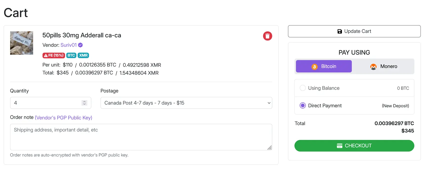 Cart Review
